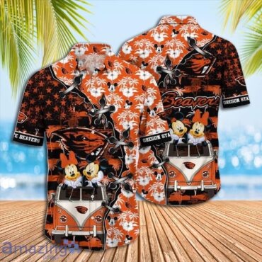 Oregon State Beavers Mickey Mouse Hawaiian Shirt