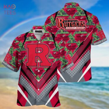 Rutgers Scarlet Knights Tropical Island Hawaiian Shirt