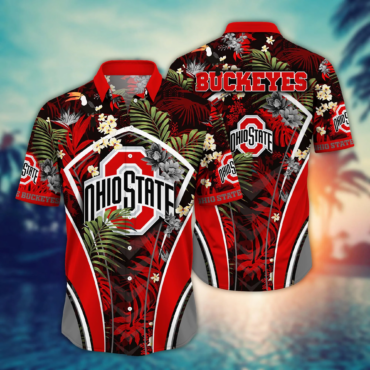Ohio State Buckeyes NCAA Hawaiian Shirt Beach Season Aloha Shirt