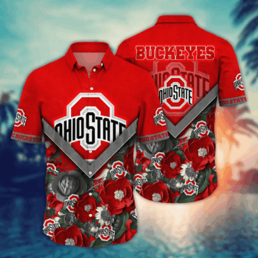 Ohio State Buckeyes NCAA Hawaiian Shirt Custom Pool Parties Aloha Shirt