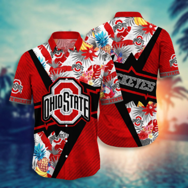 Ohio State Buckeyes NCAA Hawaiian Shirt Long Days Aloha Shirt