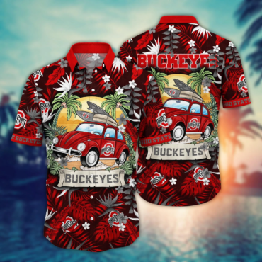 Ohio State Buckeyes NCAA Hawaiian Shirt Water Sportstime Aloha Shirt