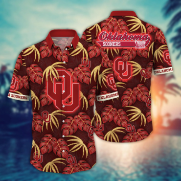 Oklahoma Sooners NCAA Hawaiian Shirt Festivals Tournament Play Shirts