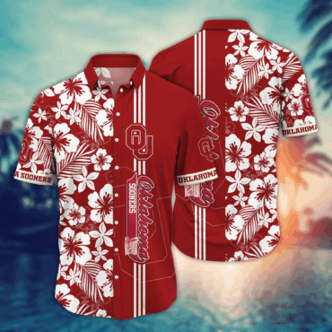 Oklahoma Sooners NCAA Hawaiian Shirt Sunshinetime Aloha Shirt