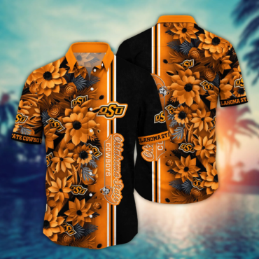Oklahoma State Cowboys NCAA Hawaiian Shirt Custom Warm Season Aloha Shirt