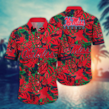 Ole Miss Rebels NCAA Hawaiian Shirt Pool Parties Aloha Shirt