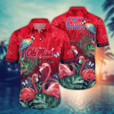 Ole Miss Rebels NCAA Hawaiian Shirt Summer Nights Aloha Shirt