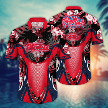 Ole Miss Rebels NCAA Hawaiian Shirt Summertime Aloha Shirt
