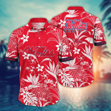 Ole Miss Rebels NCAA Hawaiian Shirt Tanningtime Aloha Shirt