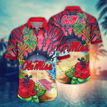 Ole Miss Rebels NCAA Hawaiian Shirt Vacation Spotstime Aloha Shirt