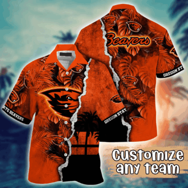 Oregon State Beavers NCAA Hawaiian Shirt Custom Beach Days Aloha Shirt