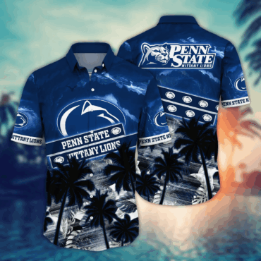 Penn State Nittany Lions NCAA Hawaiian Shirt Seaside Aloha Shirt
