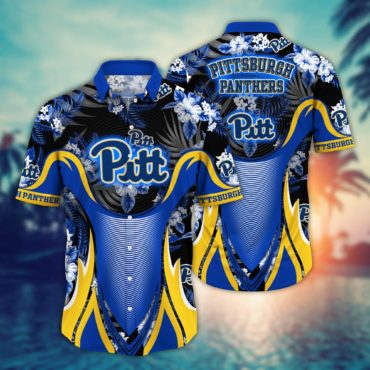 Pittsburgh Panthers Ncaa Hawaiian Shirt Getaways Aloha Shirt