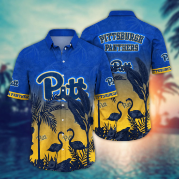Pittsburgh Panthers Ncaa Hawaiian Shirt Sundowntime Aloha Shirt