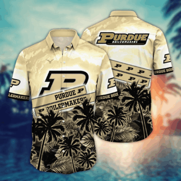 Purdue Boilermakers Ncaa Hawaiian Shirt Seascape Aloha Shirt