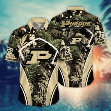 Purdue Boilermakers Ncaa Hawaiian Shirt Warm Season Boots And Ball Game Shirts
