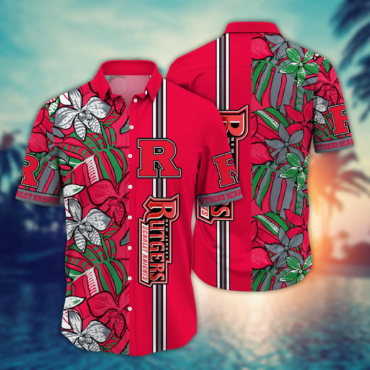 Rutgers Scarlet Knights Ncaa Hawaiian Shirt Ceiling Fans Aloha Shirt
