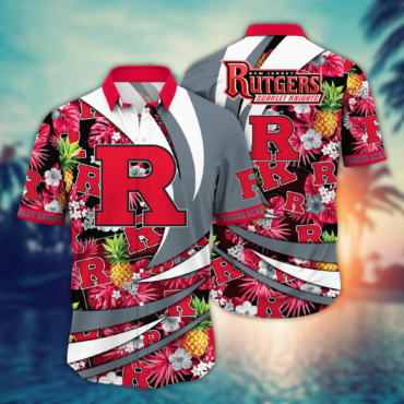 Rutgers Scarlet Knights Ncaa Hawaiian Shirt High Temperatures Aloha Shirt