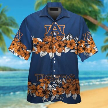 Auburn Tigers Hawaiian Shirt Button Up Tropical
