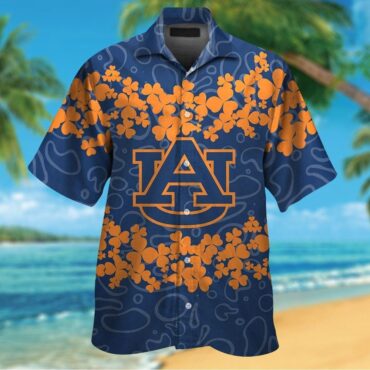 Auburn Tigers Tropical Hawaiian Shirt Button Up