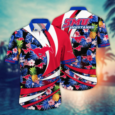 SMU Mustangs Ncaa Hawaiian Shirt Heat Aloha Shirt