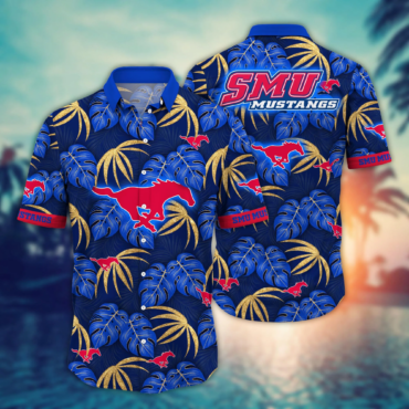 SMU Mustangs Ncaa Hawaiian Shirt Vacation Aloha Shirt