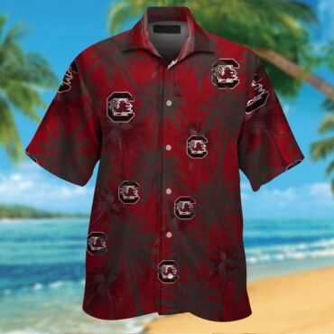 South Carolina Gamecocks Short Sleeve Button Up Tropical Hawaiian Shirt Ver016