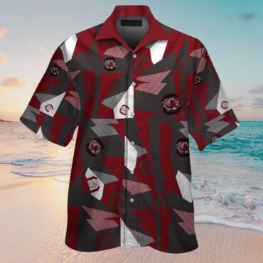 South Carolina Gamecocks Short Sleeve Button Up Tropical Hawaiian Shirt Ver023