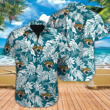 Jacksonville Jaguars Hawaiian Shirt Tropical Leafs Design Aloha Shirts