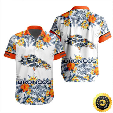 Denver Broncos Hawaiian Shirt Special Floral Tropical Team Spirit