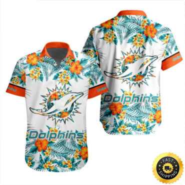 Miami Dolphins Hawaiian Shirt Special Floral Tropical Team Spirit