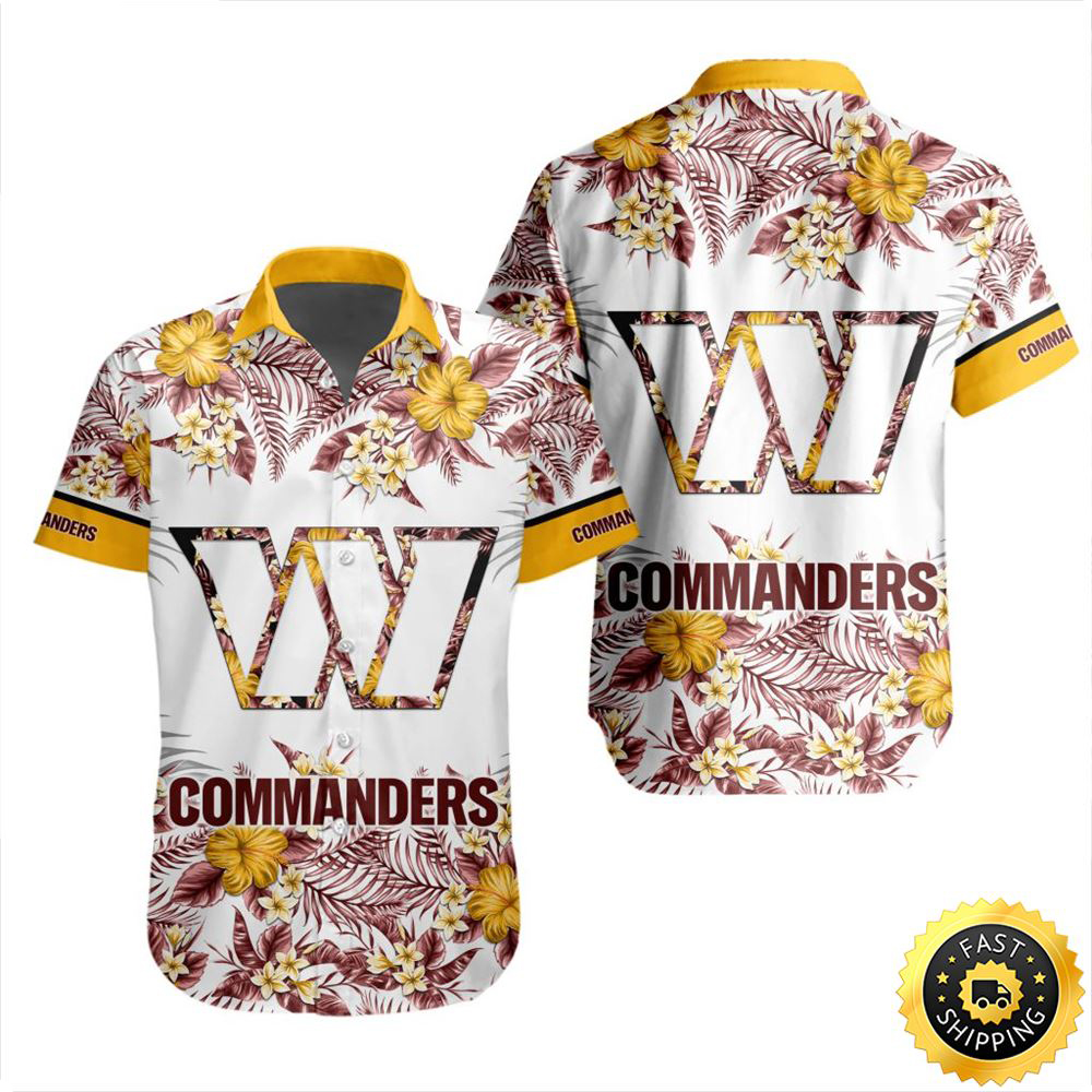 Washington Commanders Hawaiian Shirt Special Floral Tropical Team Spirit