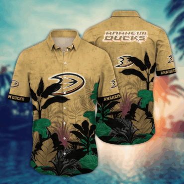 Anaheim Ducks NHL Hawaiian Shirt Beach Season Aloha Shirt