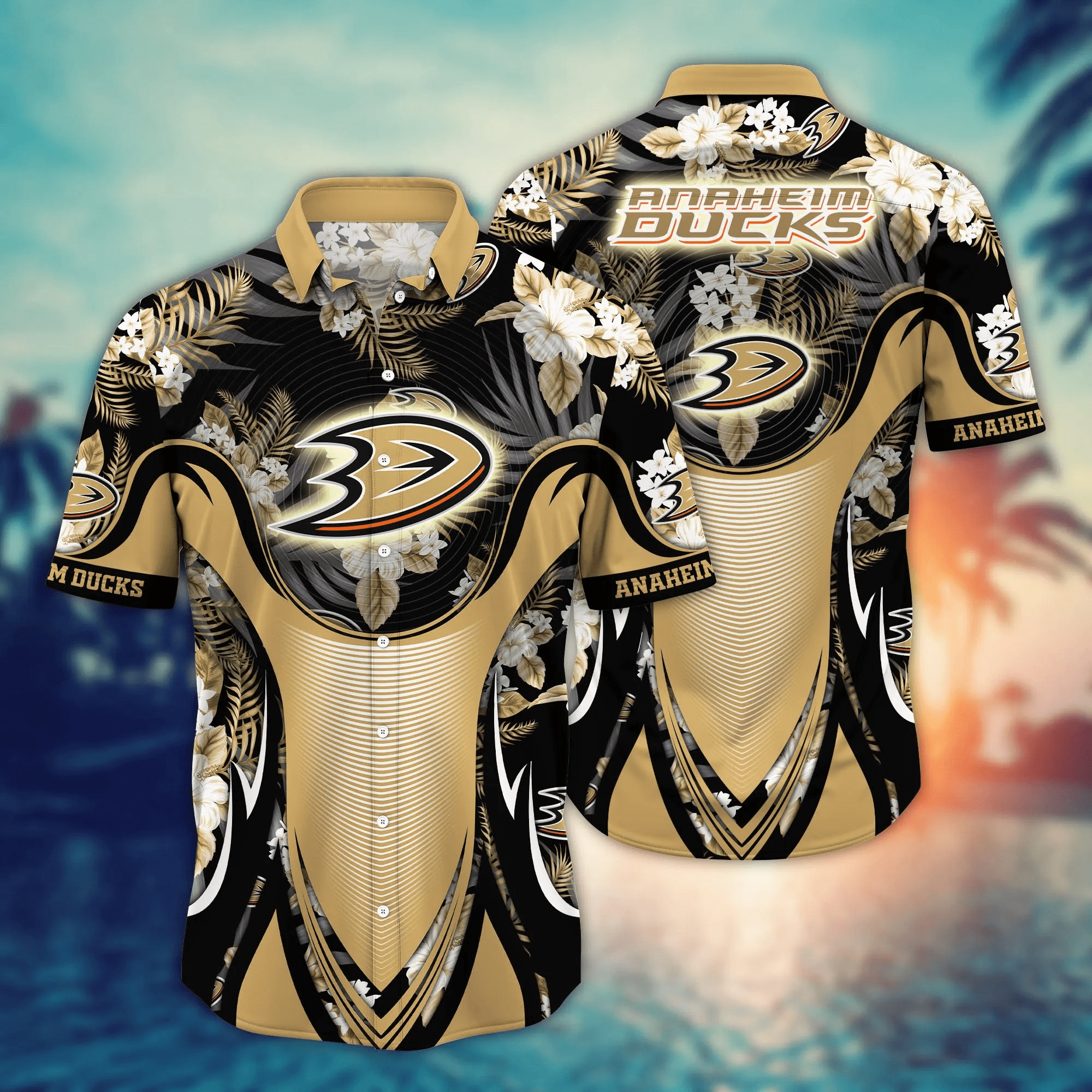 Anaheim Ducks NHL Hawaiian Shirt Heat Tournament Play Shirts