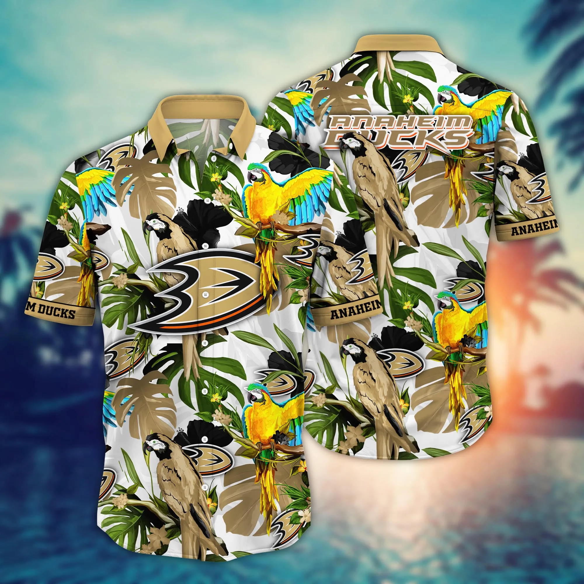 Anaheim Ducks NHL Hawaiian Shirt Popsiclestime Aloha Shirt