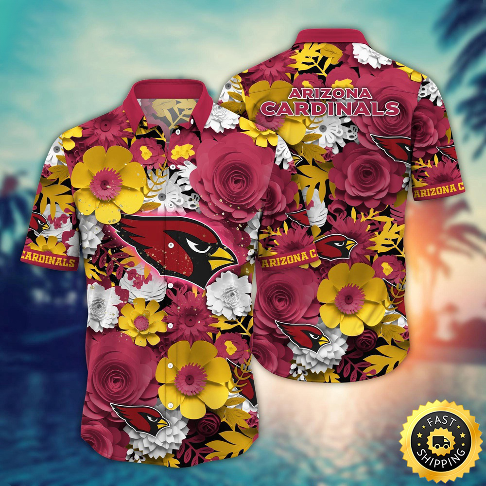 Arizona Cardinals Hawaii Shirt Flower Colorful Coastal Wear