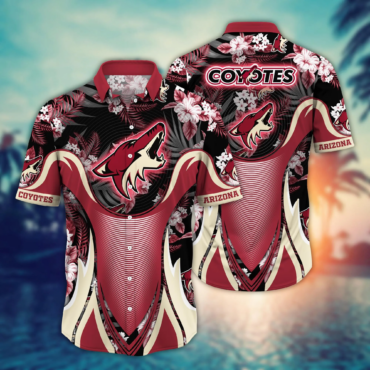 Arizona Coyotes NHL Hawaiian Shirt Garden Parties Aloha Shirt