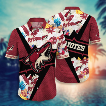Arizona Coyotes NHL Hawaiian Shirt Ice Cold Drinks Aloha Shirt