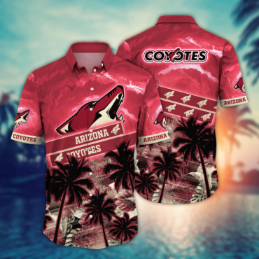 Arizona Coyotes NHL Hawaiian Shirt Shortstime Aloha Shirt