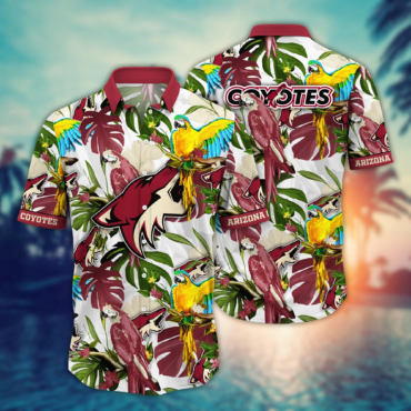 Arizona Coyotes NHL Hawaiian Shirt Warm Daystime Aloha Shirt