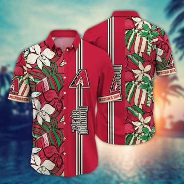 Arizona Diamondbacks Mlb Hawaiian Shirt Ice Cold Drinks Aloha Shirt