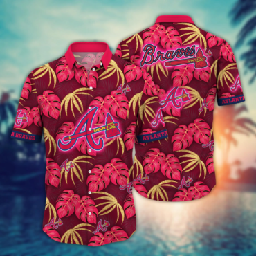 Atlanta Braves MLB Hawaiian Shirt Golden Rays Aloha Shirt