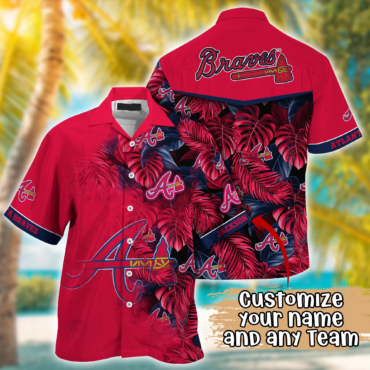 Atlanta Braves MLB Summer Hawaii Shirt And T Shirt Custom Aloha Shirt
