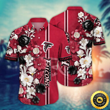Atlanta Falcons Hawaii Shirt  Flower Aloha Shirt For Football Fans