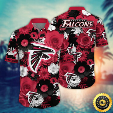 Atlanta Falcons Hawaii Shirt  Flower Colorful Coastal Wear