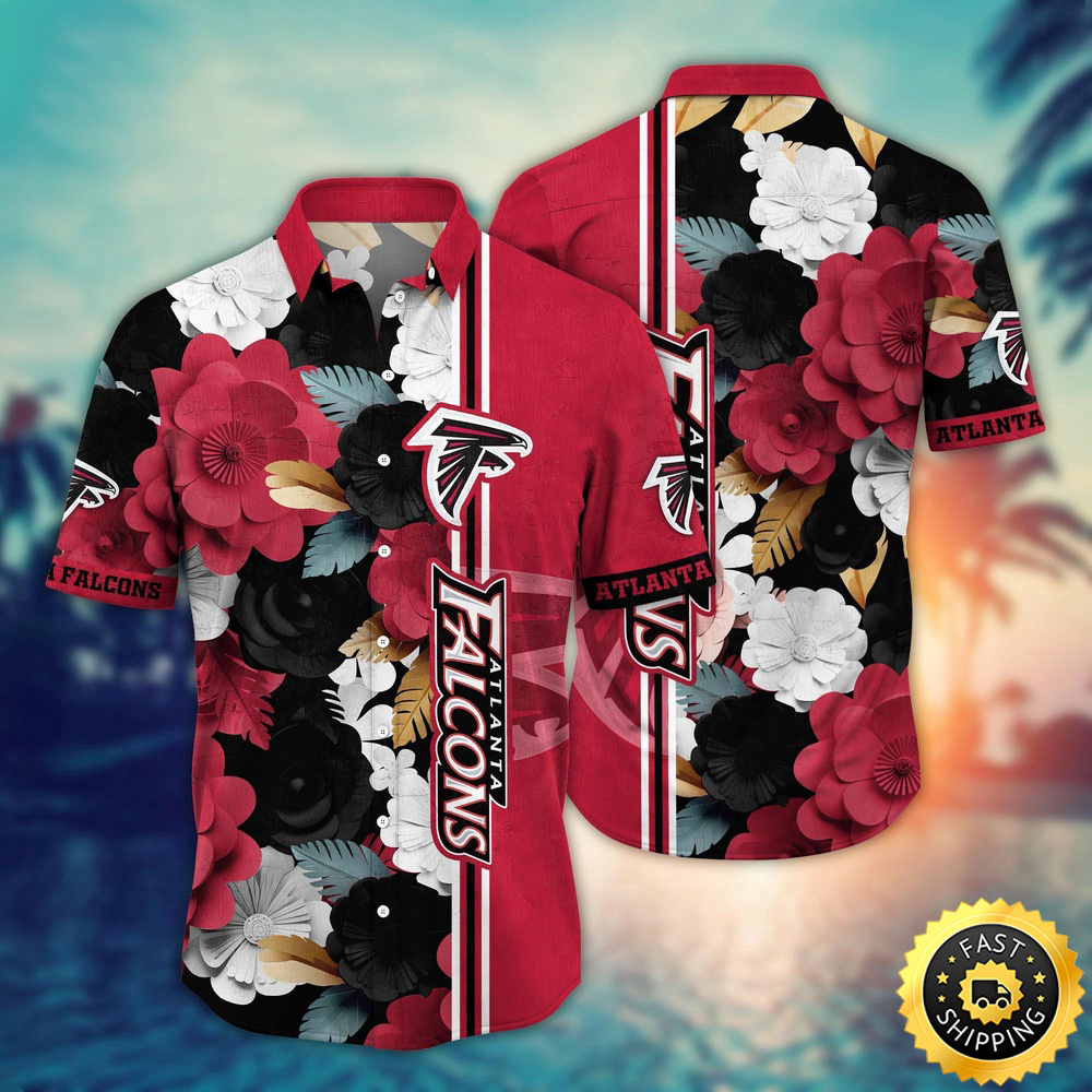 Atlanta Falcons Hawaii Shirt Flower Laid Back Hawaiian Charm