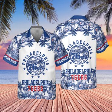 Philadelphia 76ers Ocean Wave Aloha Shirt