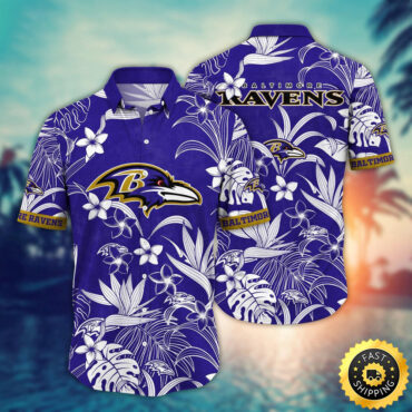 Baltimore Ravens Hawaii Shirt  Flower Vacation Mood Shirts