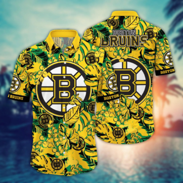 Boston Bruins Nhl Hawaiian Shirt Mid Year Footie Shirts
