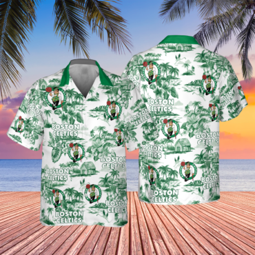 Boston Celtics Authentic Island Vibe Aloha Shirt